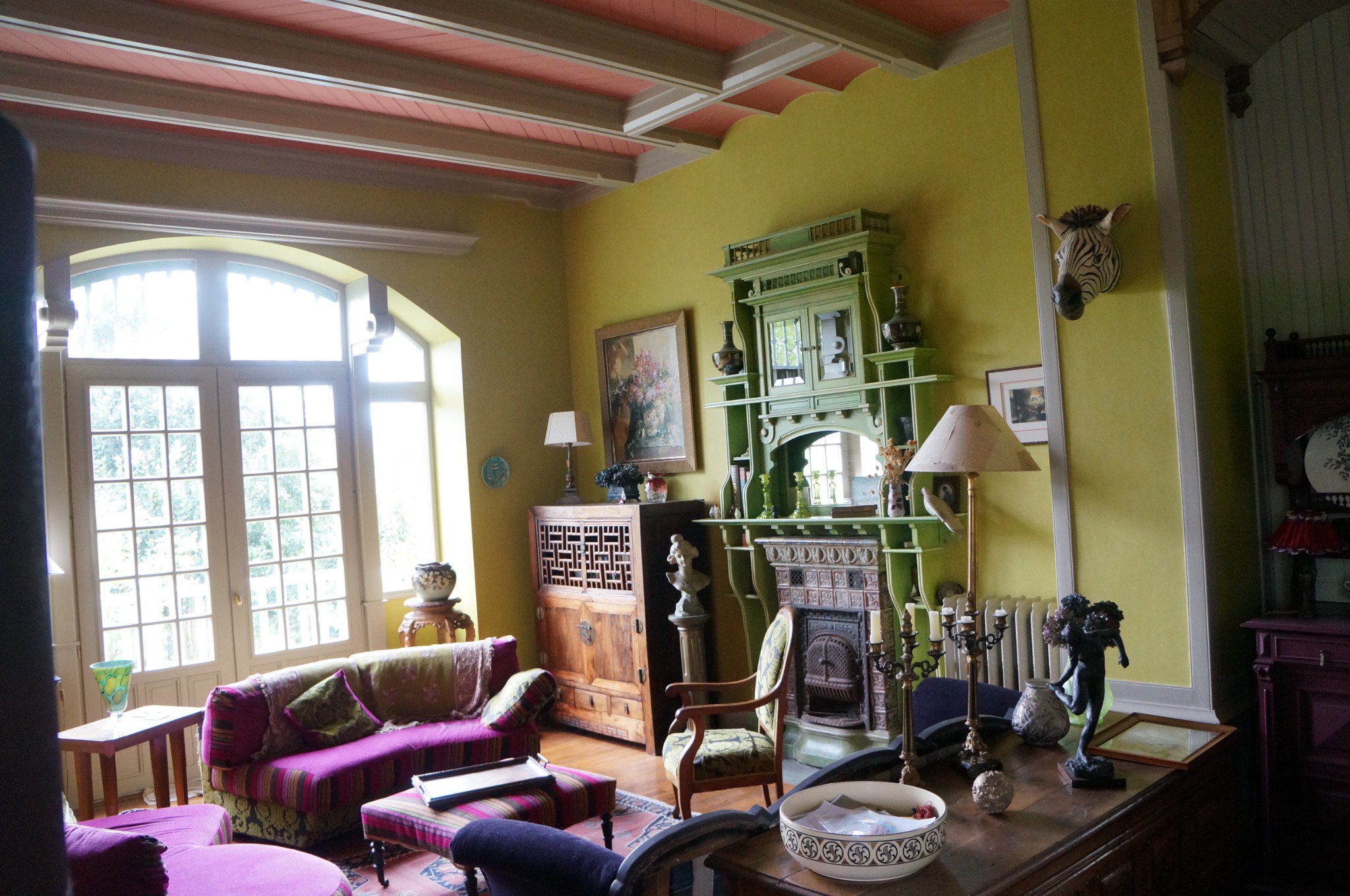 Peinture intérieure dans un manoir à Arradon